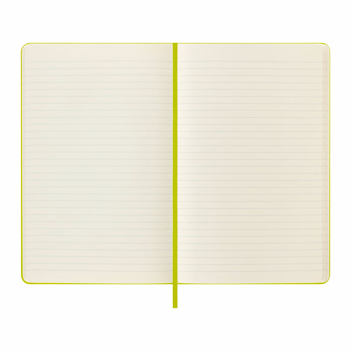 Custom Moleskine Hard Cover Ruled Large Notebook, Lemon Green