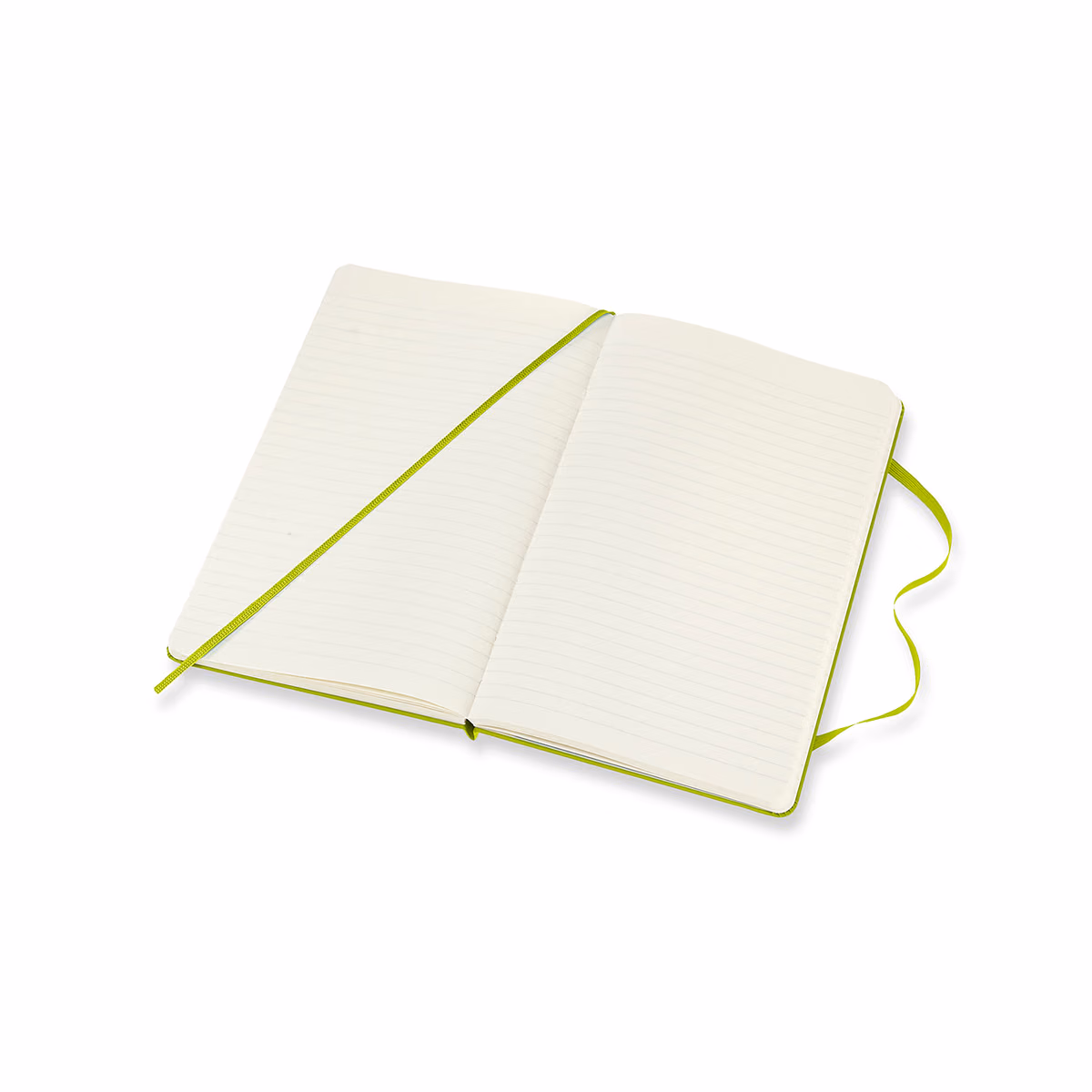 Custom Moleskine Hard Cover Ruled Large Notebook, Lemon Green