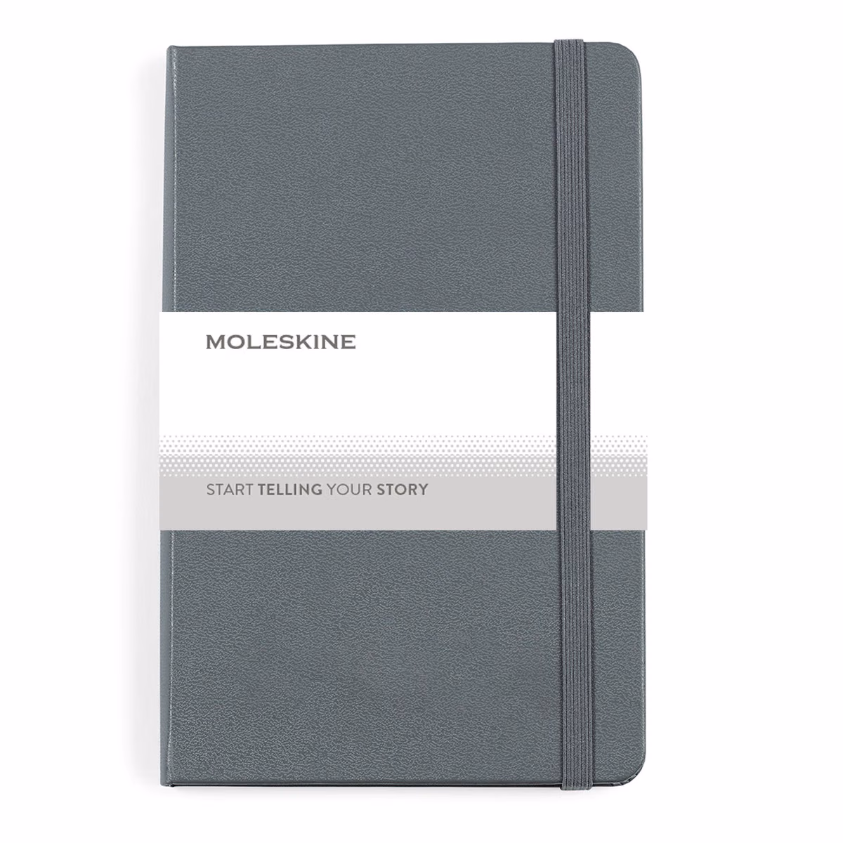 Custom Moleskine Hard Cover Ruled Medium Notebook, Slate Grey