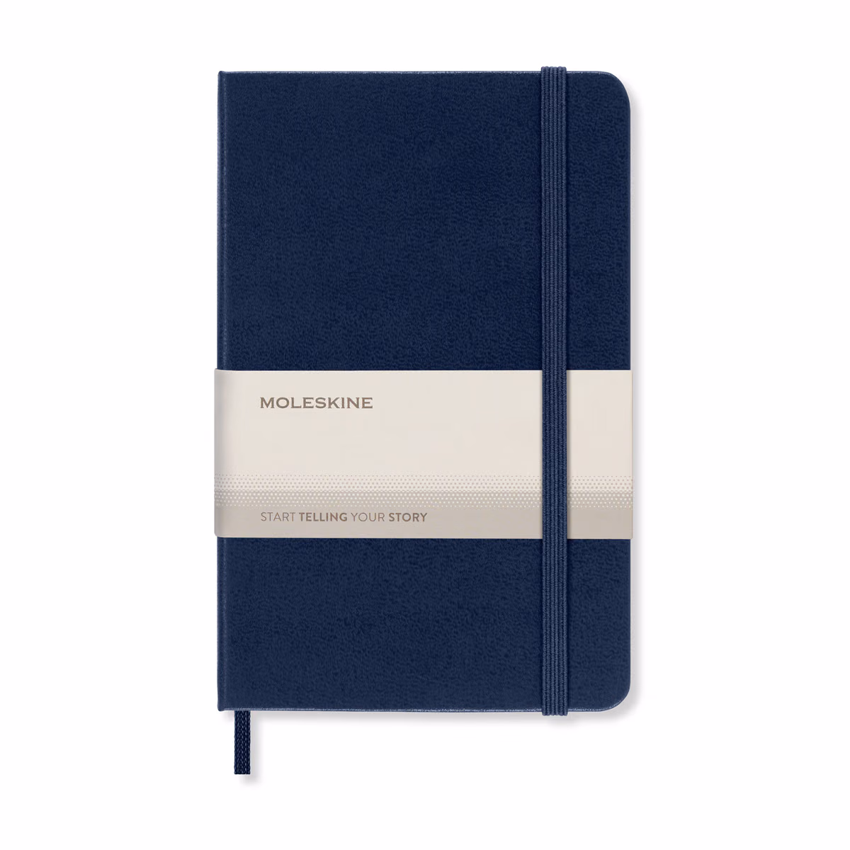 Custom Moleskine Hard Cover Ruled Pocket Notebook, Sapphire Blue
