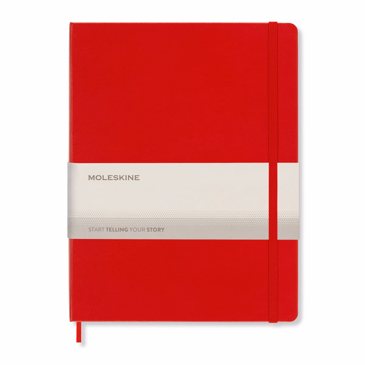 Custom Moleskine Hard Cover Ruled X-Large Notebook, Scarlet Red
