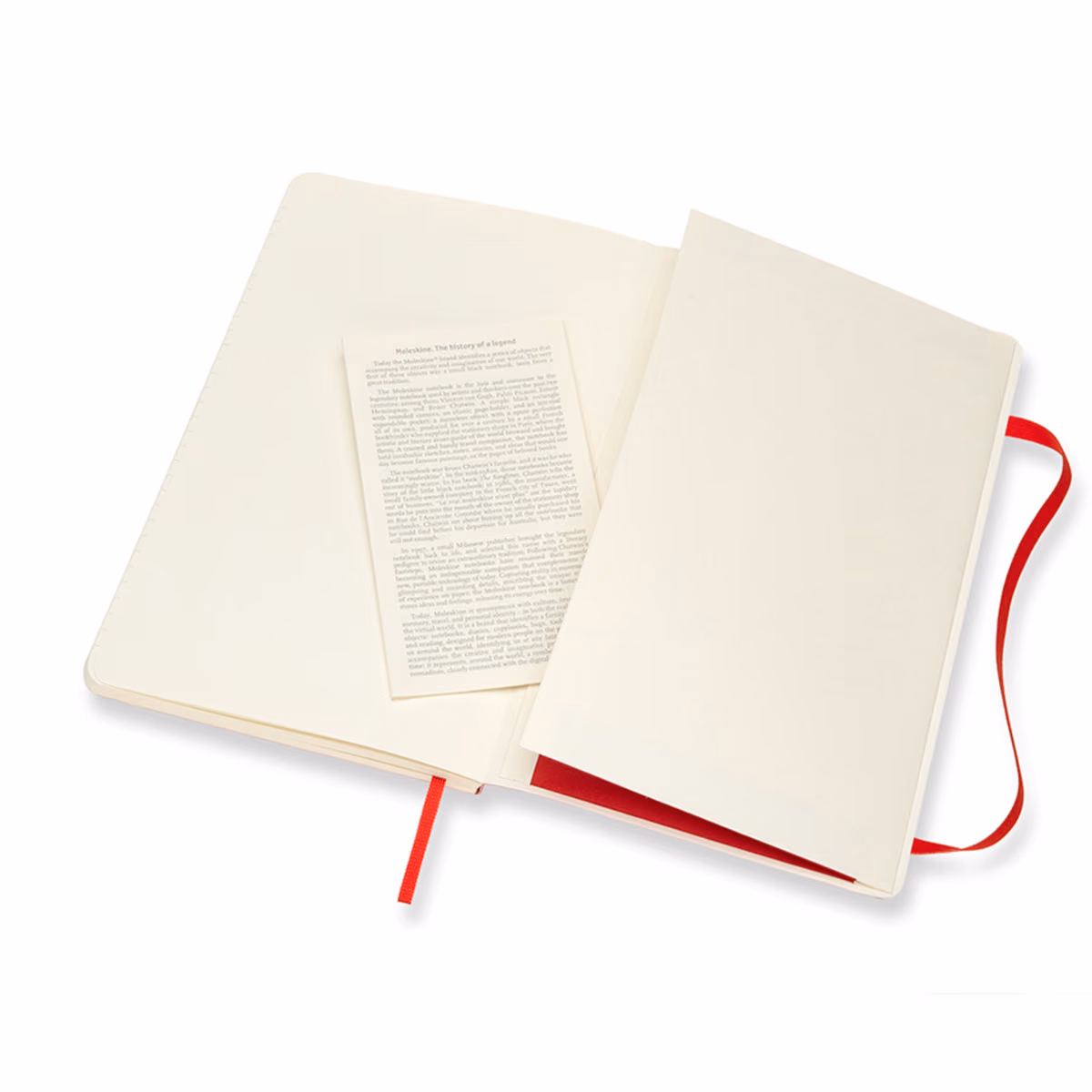 Custom Moleskine Soft Cover Ruled Large Notebook, Scarlet Red