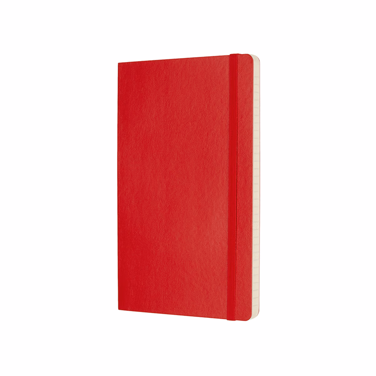 Custom Moleskine Soft Cover Ruled Large Notebook, Scarlet Red