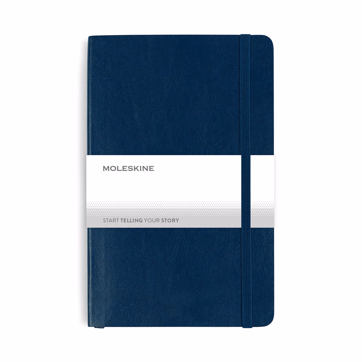 Custom Moleskine Soft Cover Ruled Large Notebook, Sapphire Blue