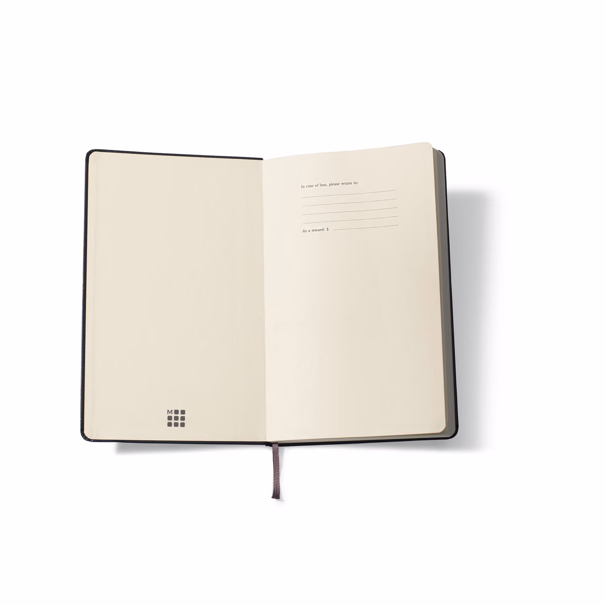 Custom Moleskine Soft Cover Ruled Pocket Notebook, Black