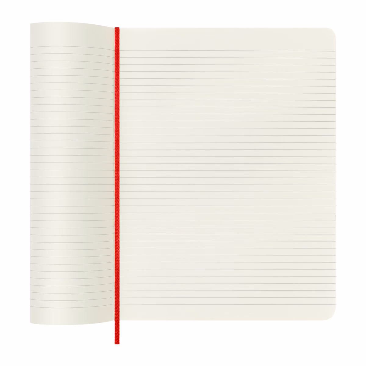 Custom Moleskine Soft Cover Ruled X-Large Notebook, Scarlet Red