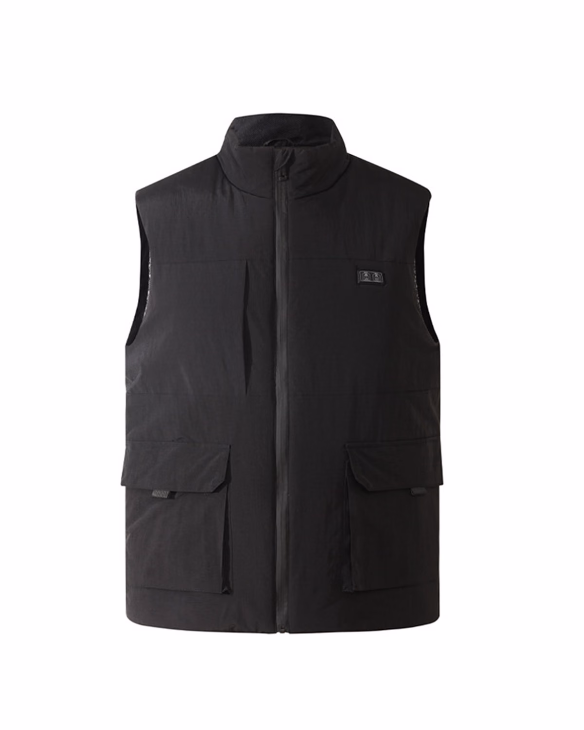 Custom Constant Temperature Cold-Proof Heating Vest Not Include Power Bank, Black, front view