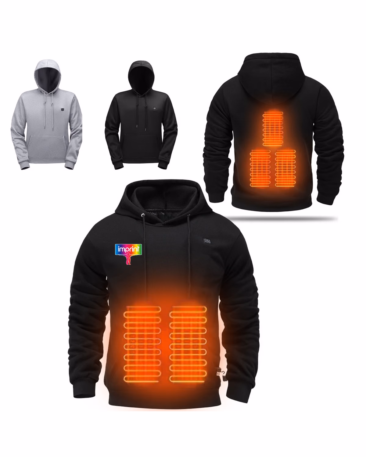 Custom USB Heated Hoodie Sweatshirt