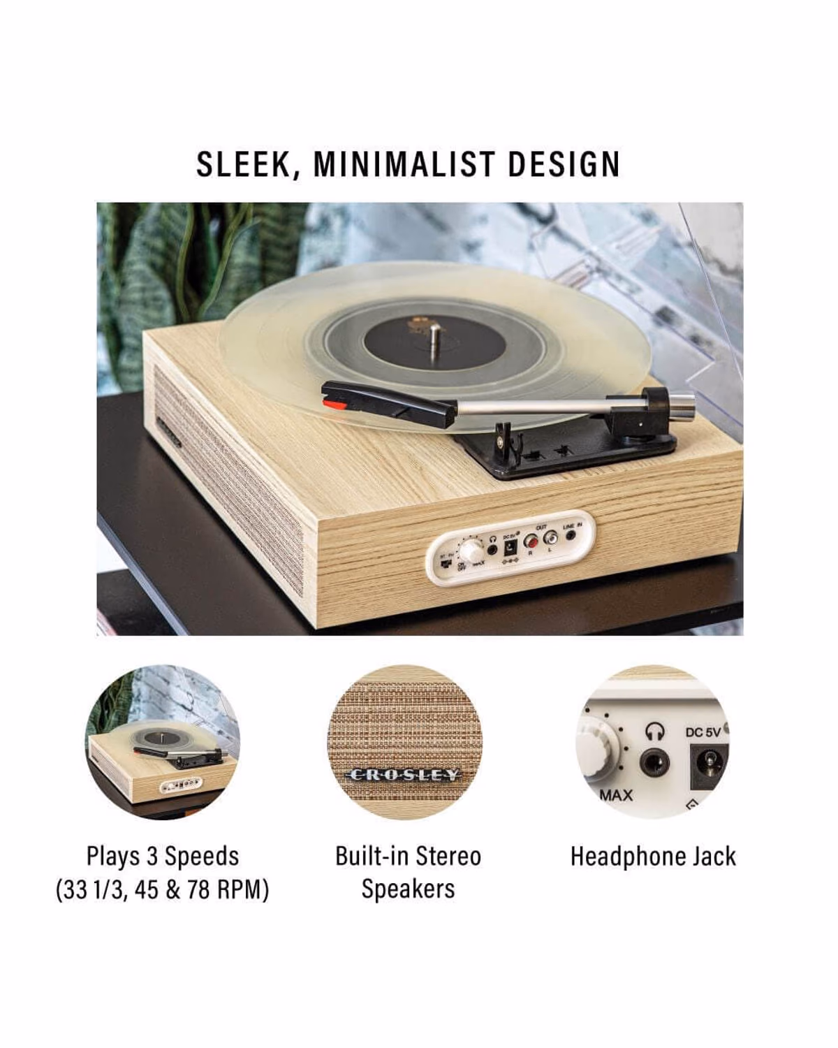Custom Crosley Scout Record Player with Logo