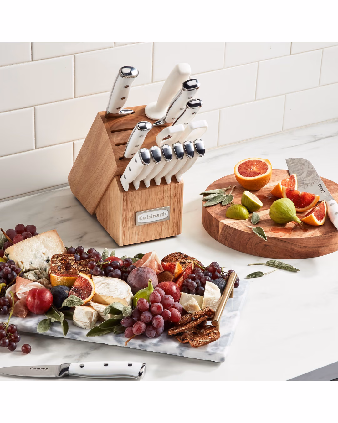 Custom Cuisinart Triple Rivet 15-Piece Cutlery Set with Block