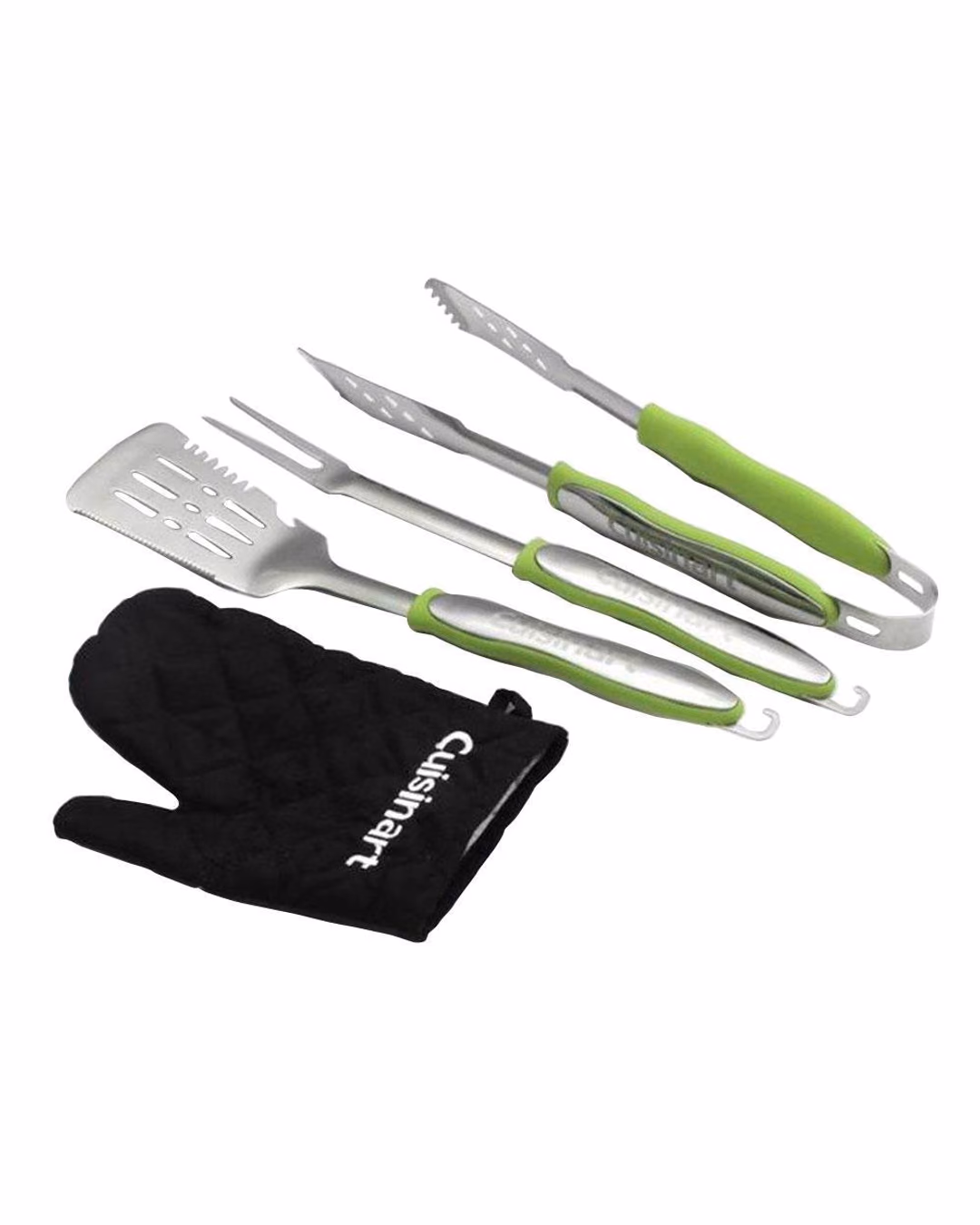 Custom Cuisinart 4 Piece Grill Tool Set with Grill Glove