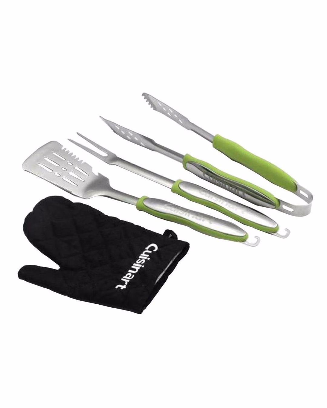 Custom Cuisinart 4 Piece Grill Tool Set with Grill Glove