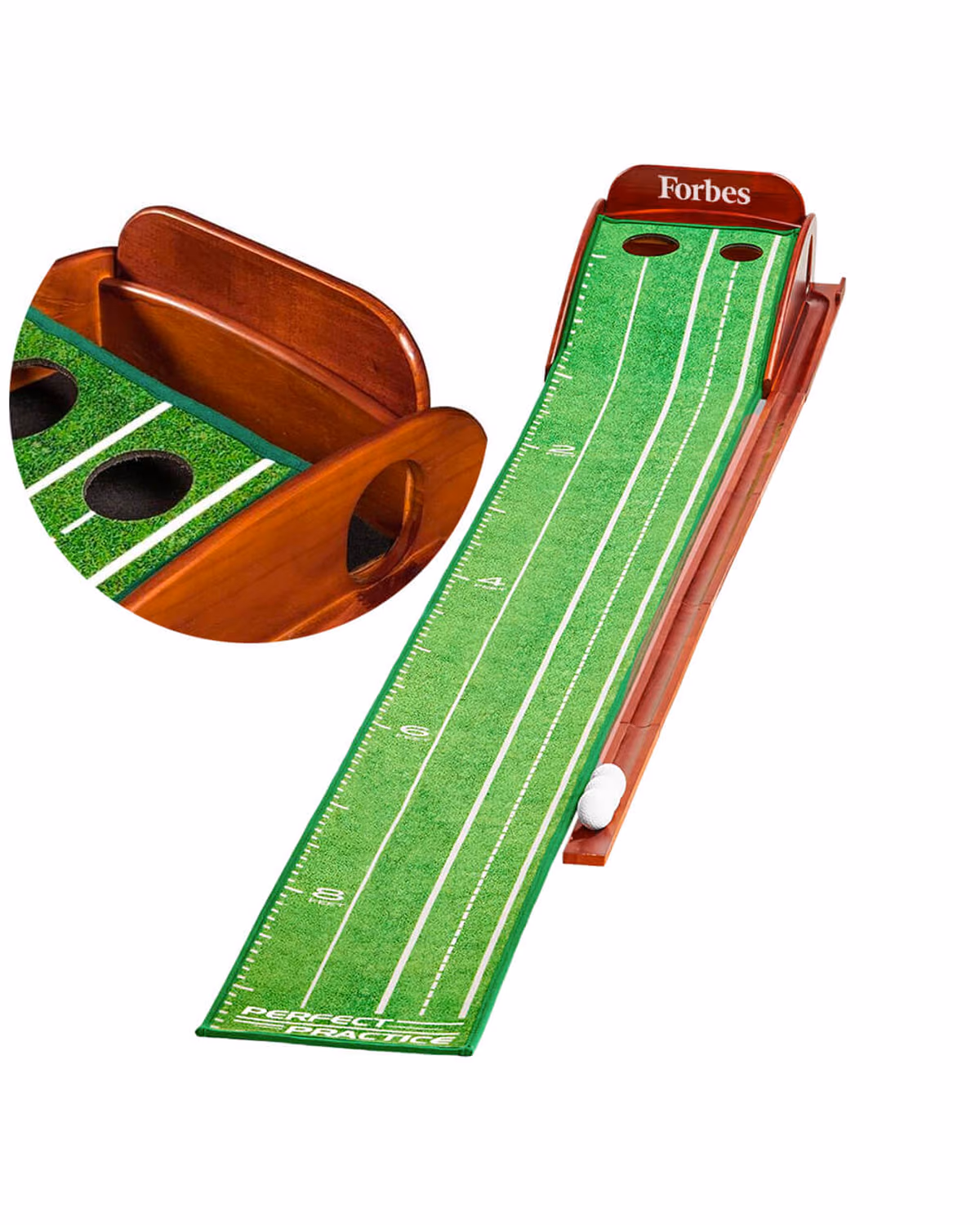 Custom Perfect Practice Putting Mat Standard 9.6 FT with Logo