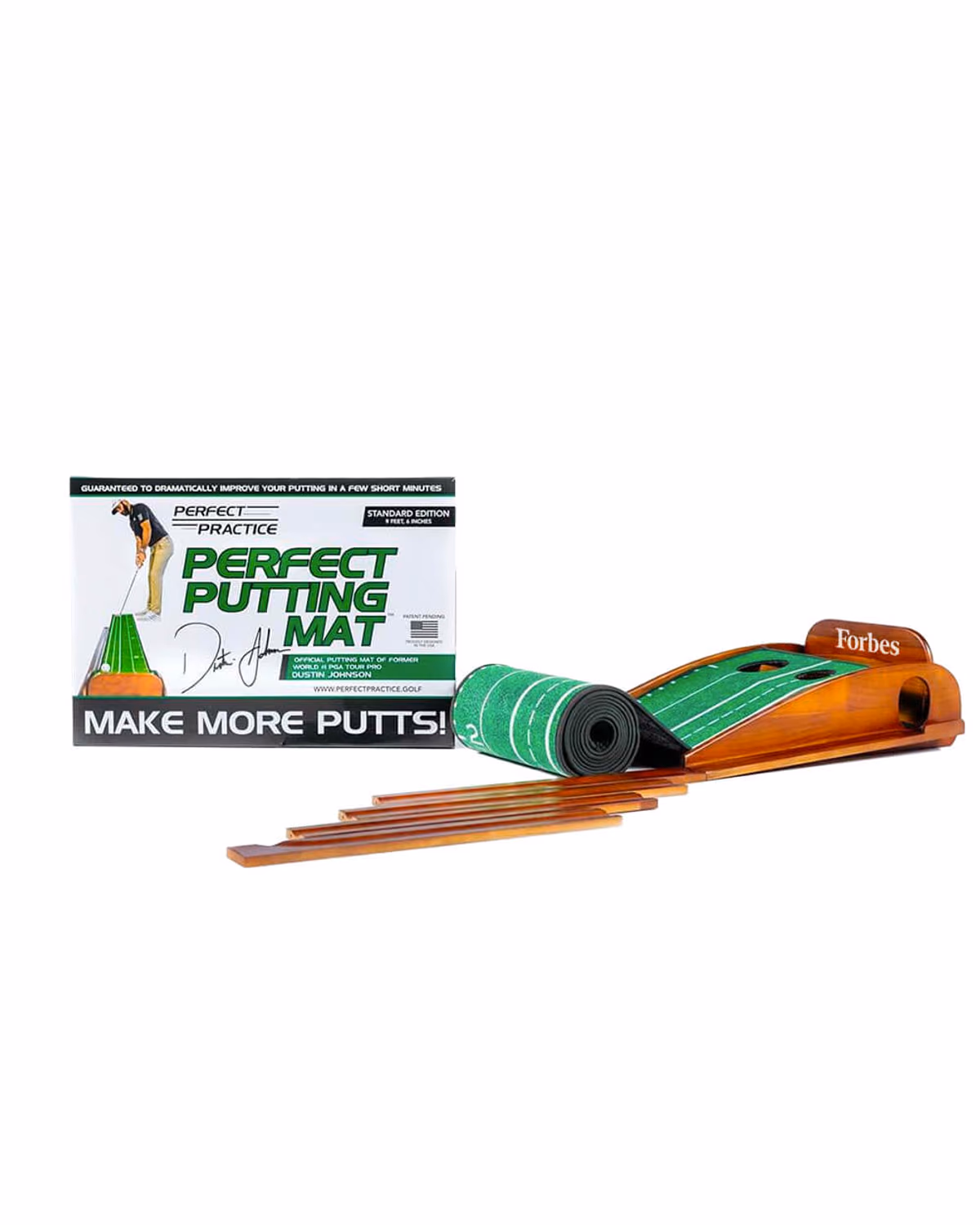 Custom Perfect Practice Putting Mat Standard 9.6 FT with Logo