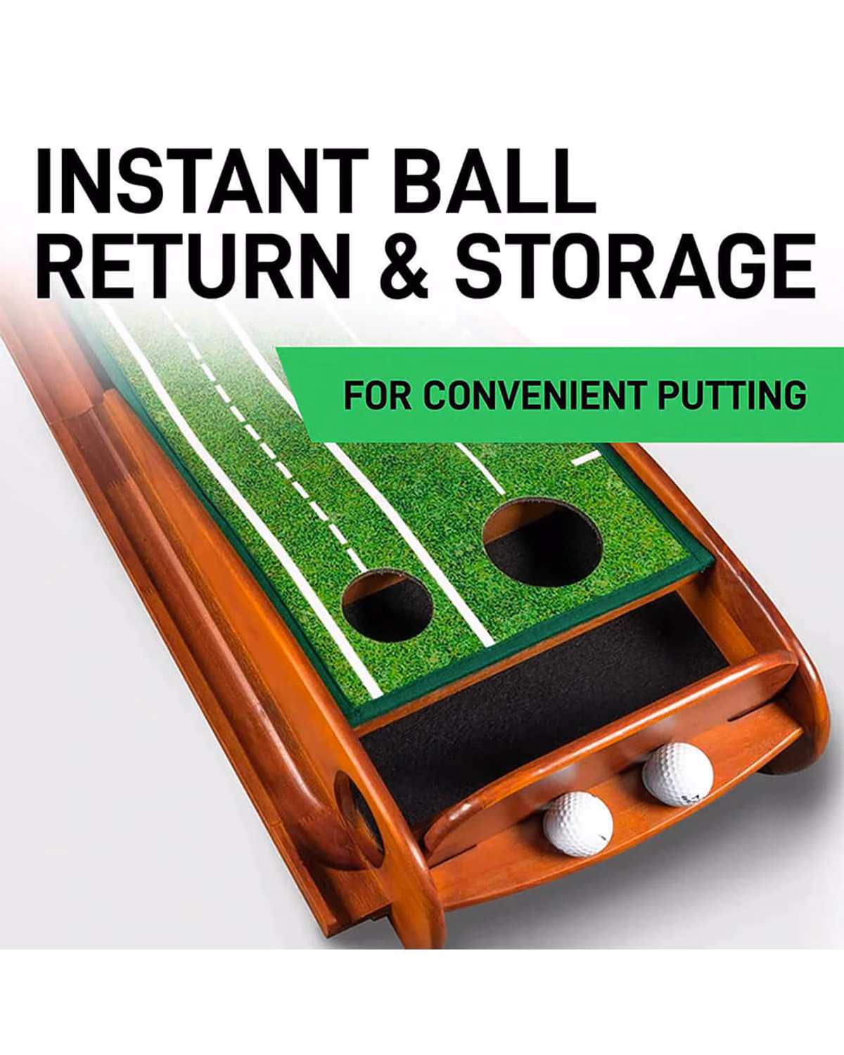 Custom Perfect Practice Putting Mat Standard 9.6 FT with Logo