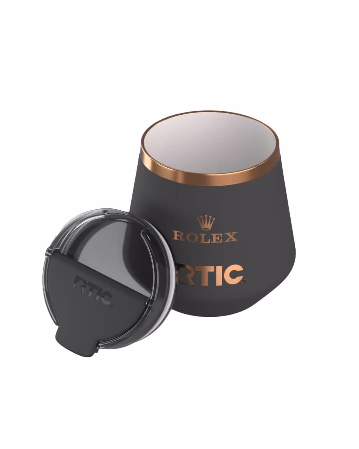Custom RTIC Happy Hour Lowball Tumbler, Laser Engraved