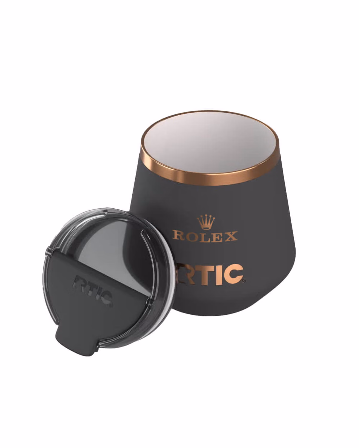 Custom RTIC Happy Hour Lowball Tumbler, Laser Engraved