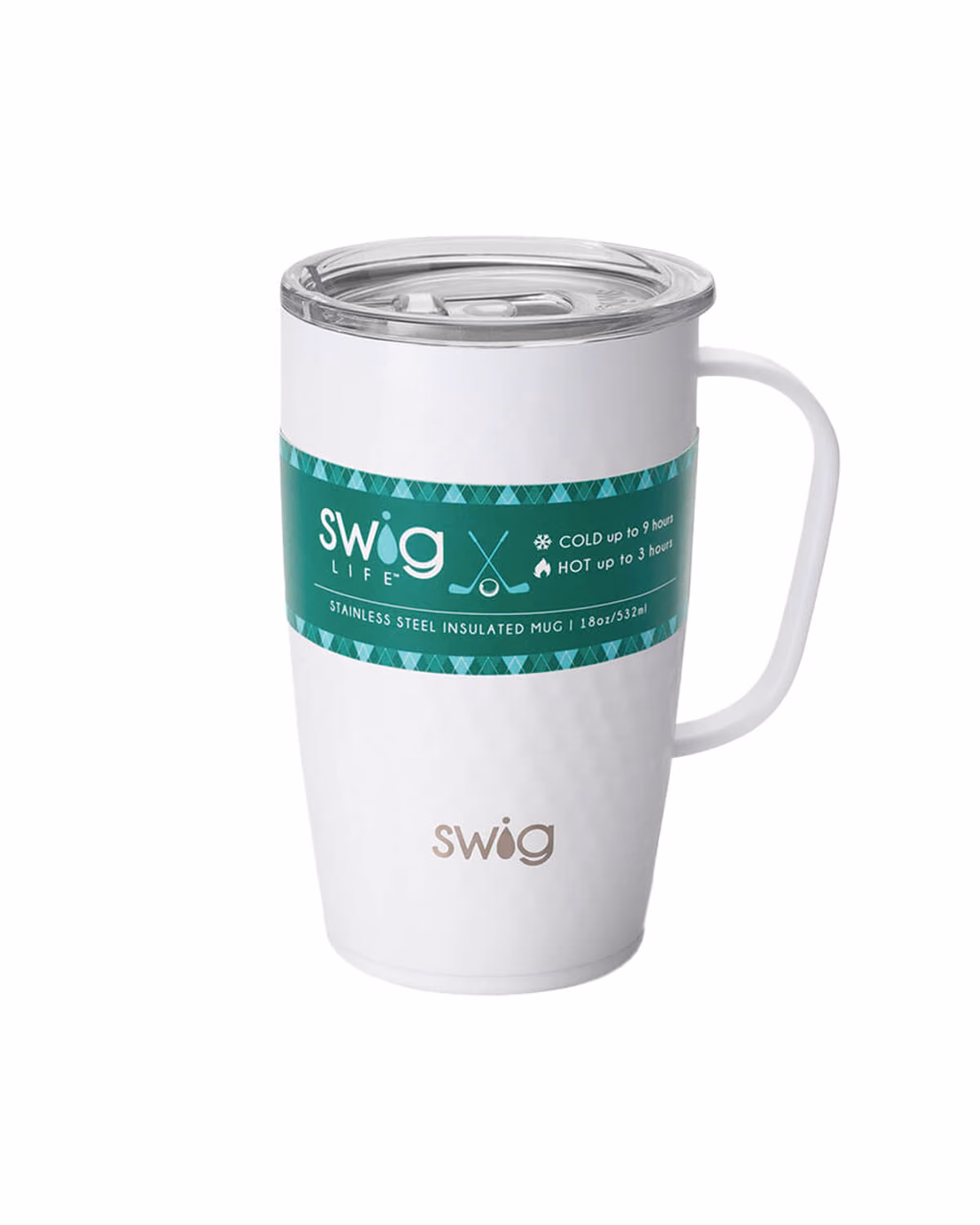Custom Swig 18oz Golf Partee Travel Mug, Laser Engraved