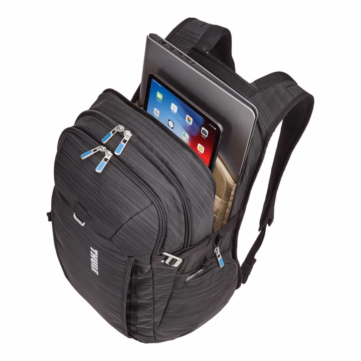Custom Thule Construct 28L Backpack with Logo, Black, alternate angle
