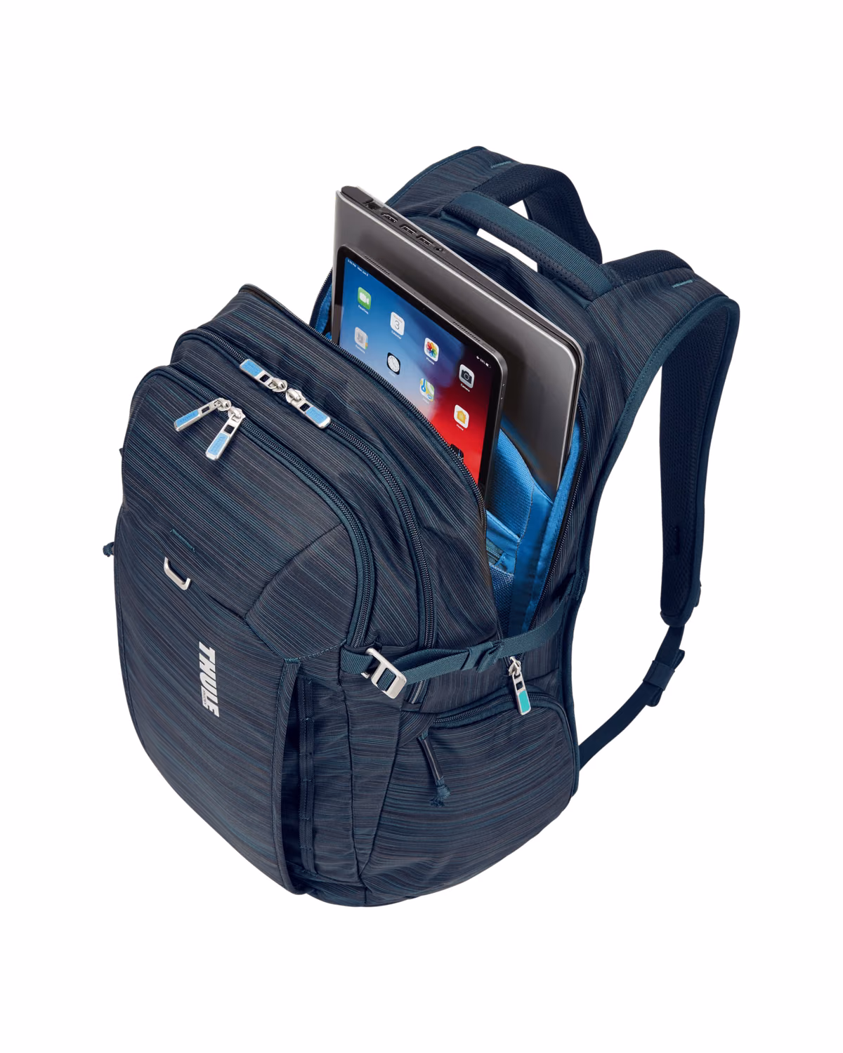 Custom Thule Construct 28L backpack Vivid Blue detail