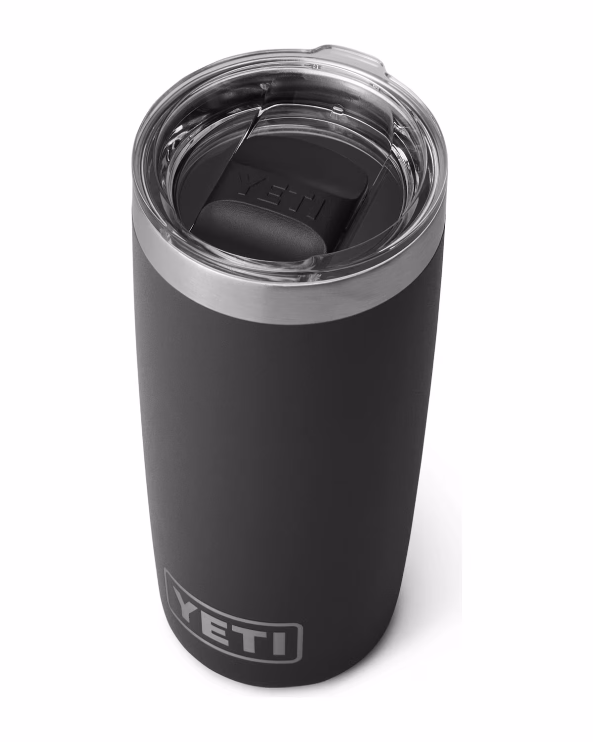 Custom Yeti Rambler 10oz Tumbler, Laser Engraved - Black (angle)