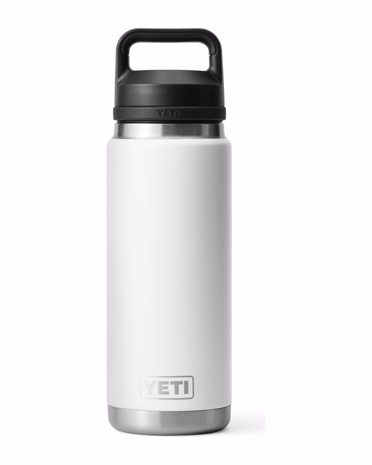Custom Yeti Rambler 26oz Water Bottle, Laser Engraved - White