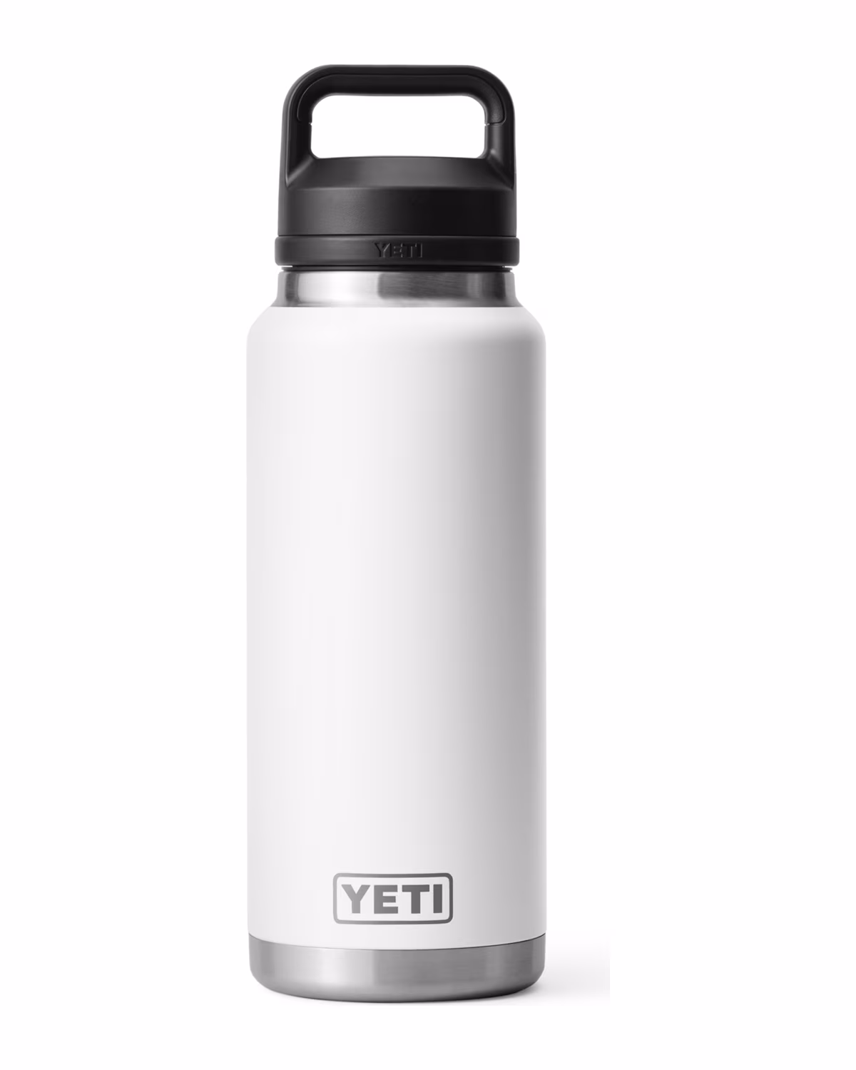 Custom Yeti Rambler 36oz Water Bottle, Laser Engraved - White