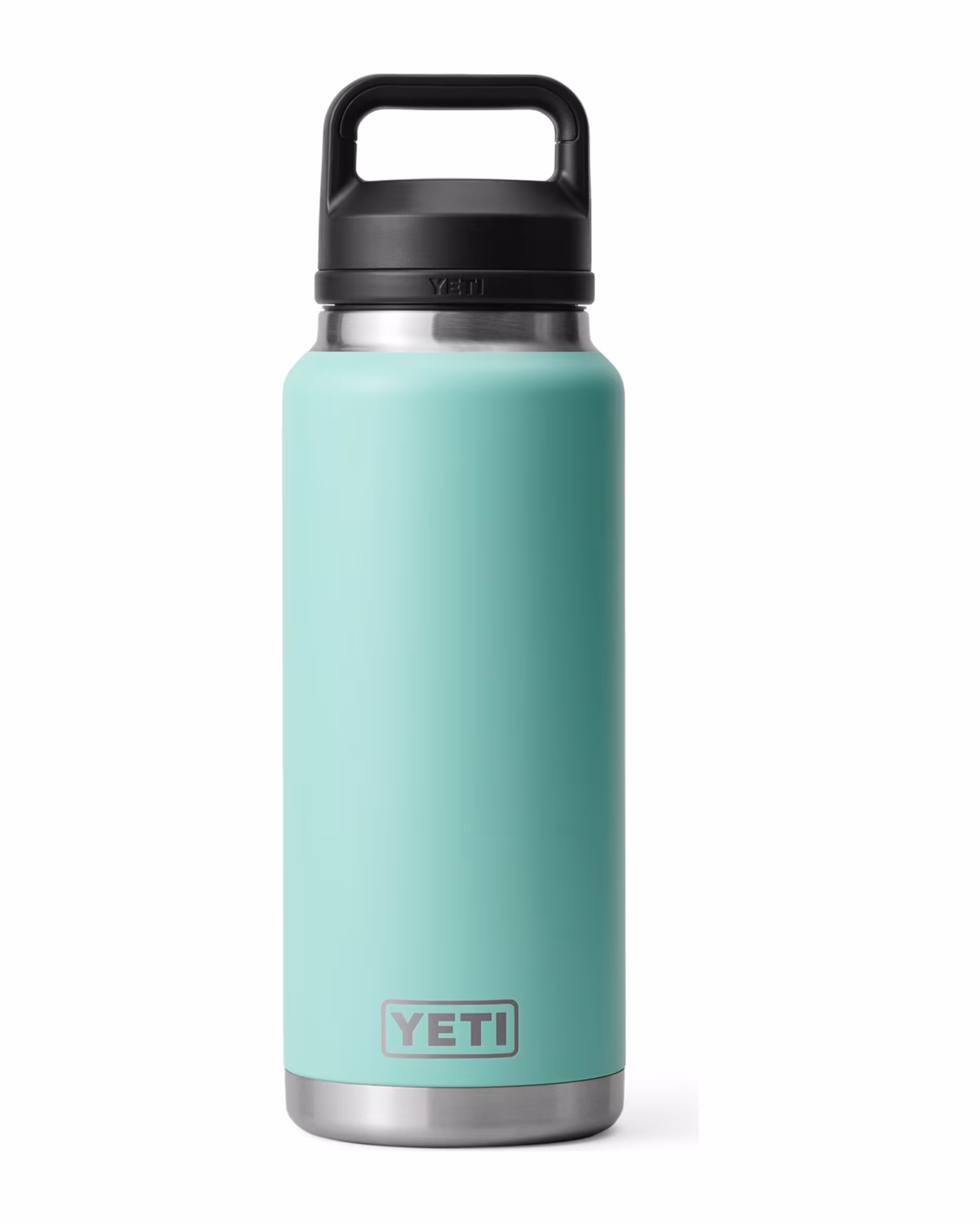 Custom Yeti Rambler 36oz Water Bottle, Laser Engraved - Sea Foam