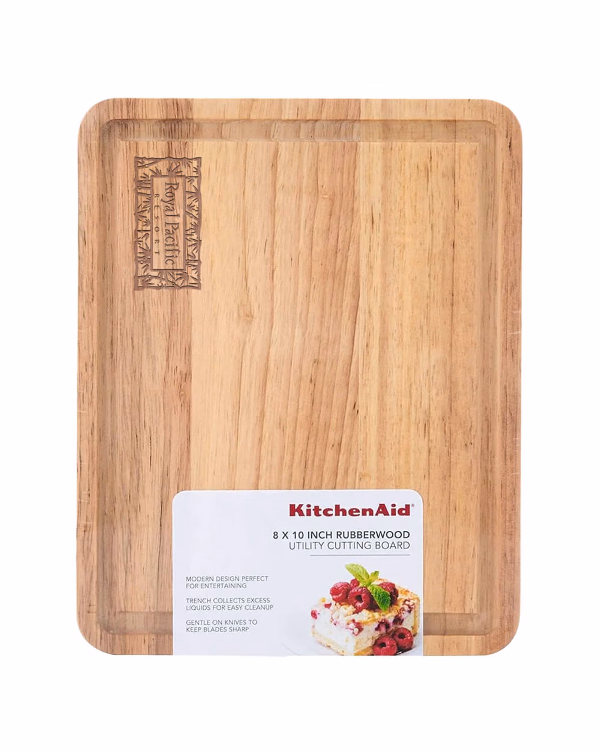 Custom KitchenAid Classic Wood Cutting Board, 8×10-Inch, Natural, Walnut