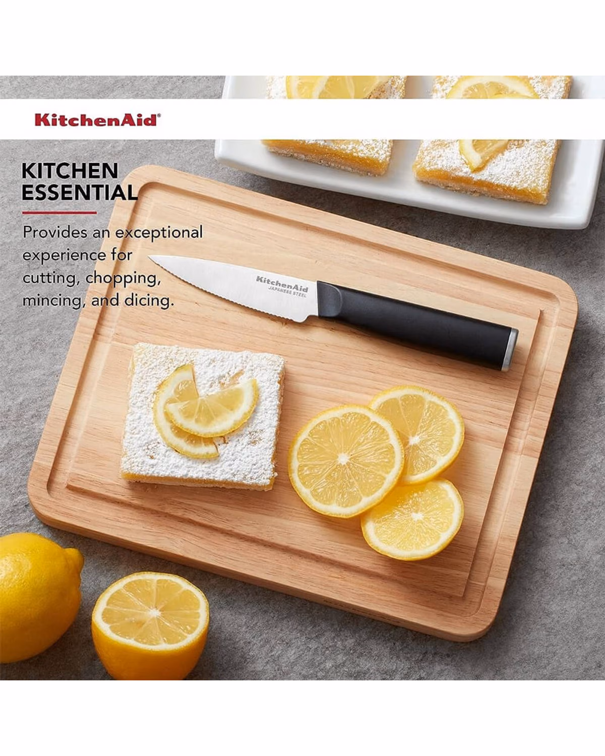 Custom KitchenAid Classic Wood Cutting Board, 8×10-Inch, Natural, Walnut