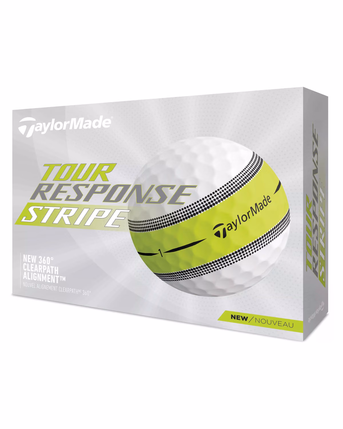 Custom TaylorMade Tour Response Stripe Lime Golf Balls (1 Dozen)