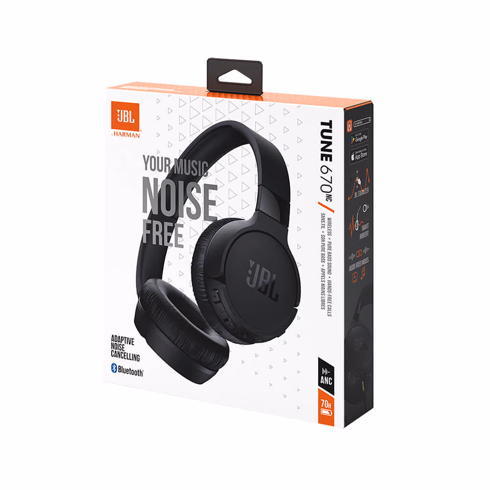 Custom JBL Tune 670NC Wireless On-Ear Active Noise-Cancelling Headphones - view 8