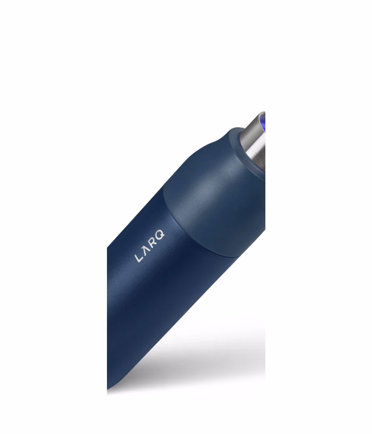 Custom LARQ Bottle PureVis Monaco Blue - 17 oz vs 25 oz size comparison