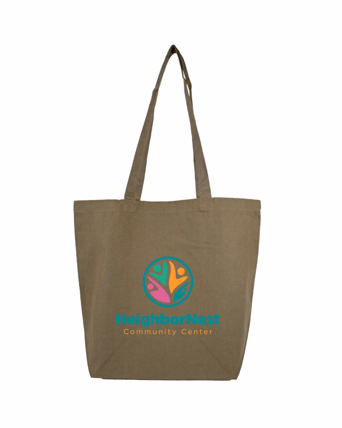 Custom Best Selling Colored Cotton Tote, Lime Green