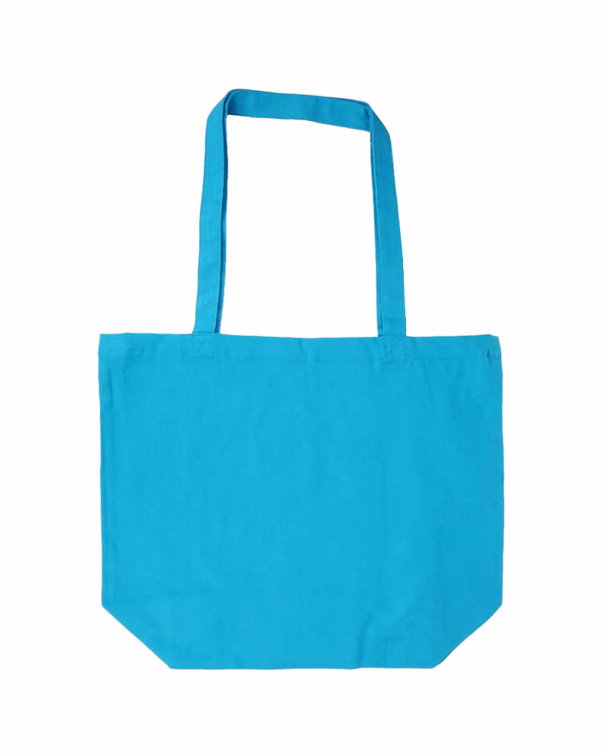 Custom Best Selling Colored Cotton Tote, Turquoise