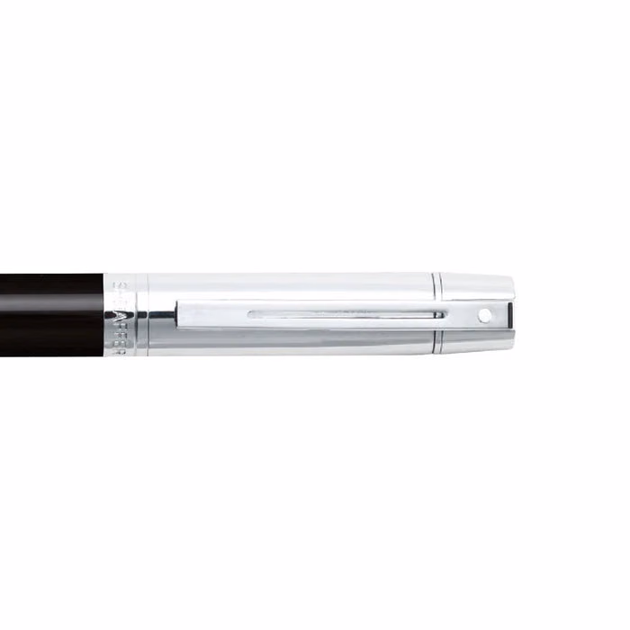 Custom Sheaffer 300 Glossy Black Ballpoint with Chrome Cap