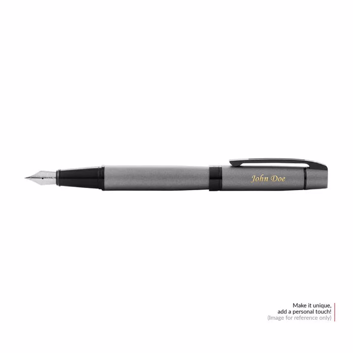Custom Sheaffer 300 Matte Gray Ballpoint with Black Trim