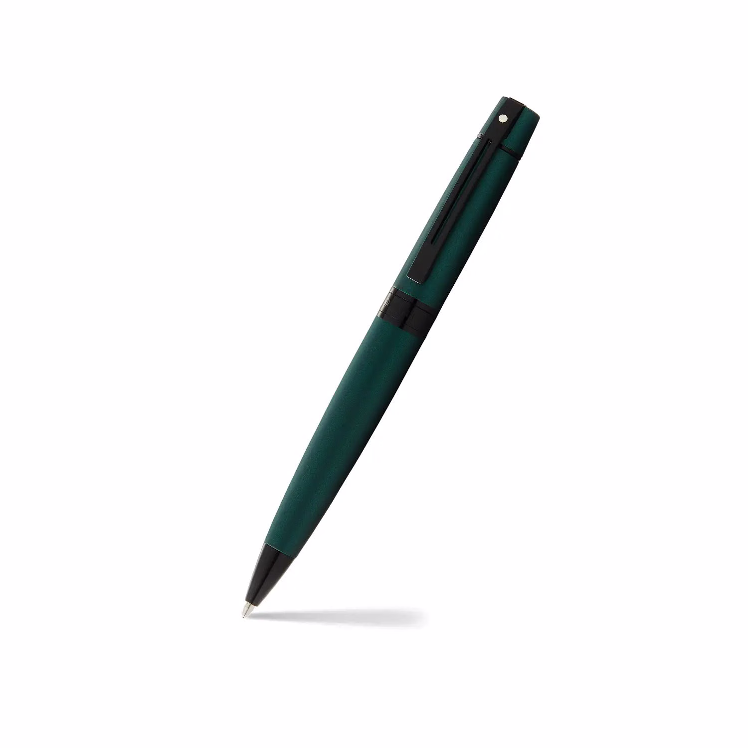 Custom Sheaffer 300 Matte Green Ballpoint with Black Trim