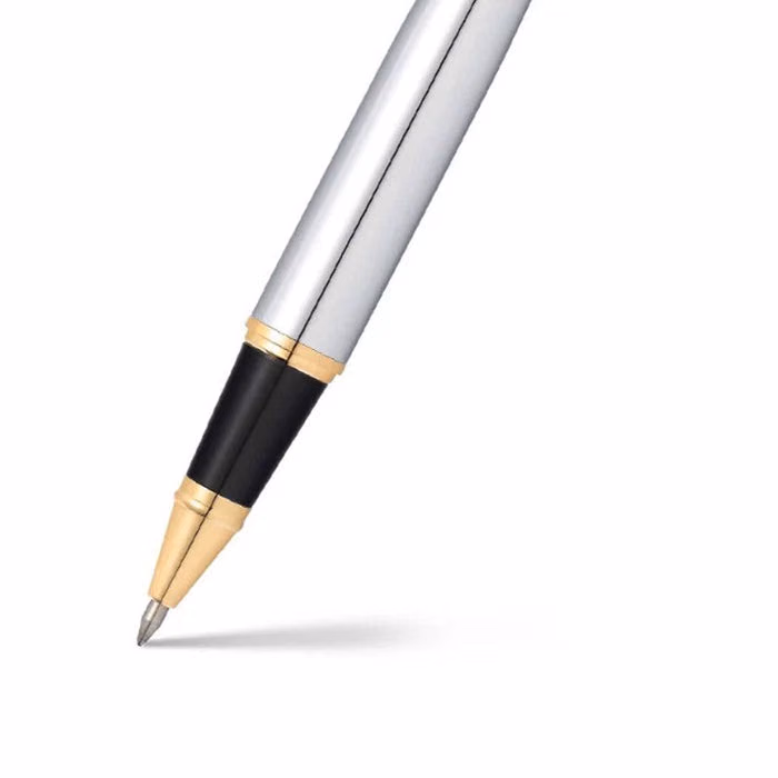 Custom Sheaffer 300 Chrome Rollerball with Gold-tone Trim