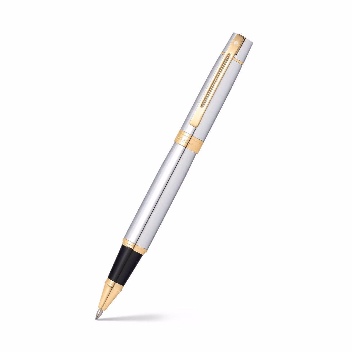 Custom Sheaffer 300 Chrome Rollerball with Gold-tone Trim