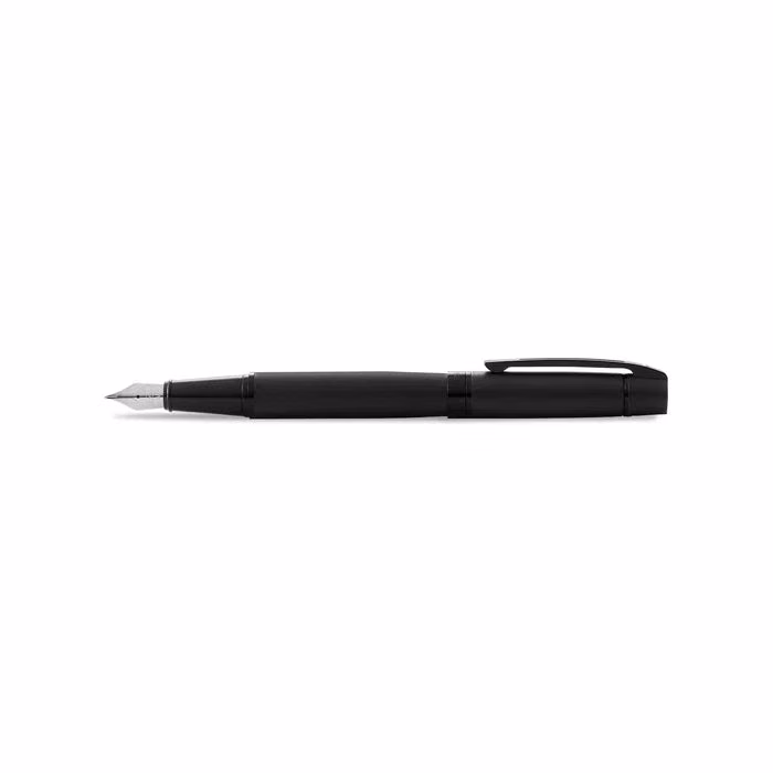 Custom Sheaffer 300 Matte Black Fountain Pen with Black Trim