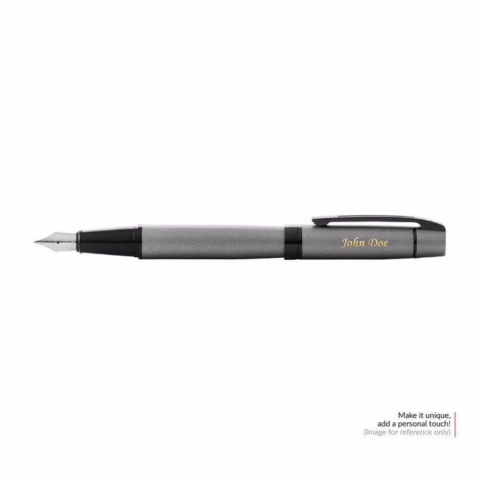 Custom Sheaffer 300 Matte Black Fountain Pen with Black Trim