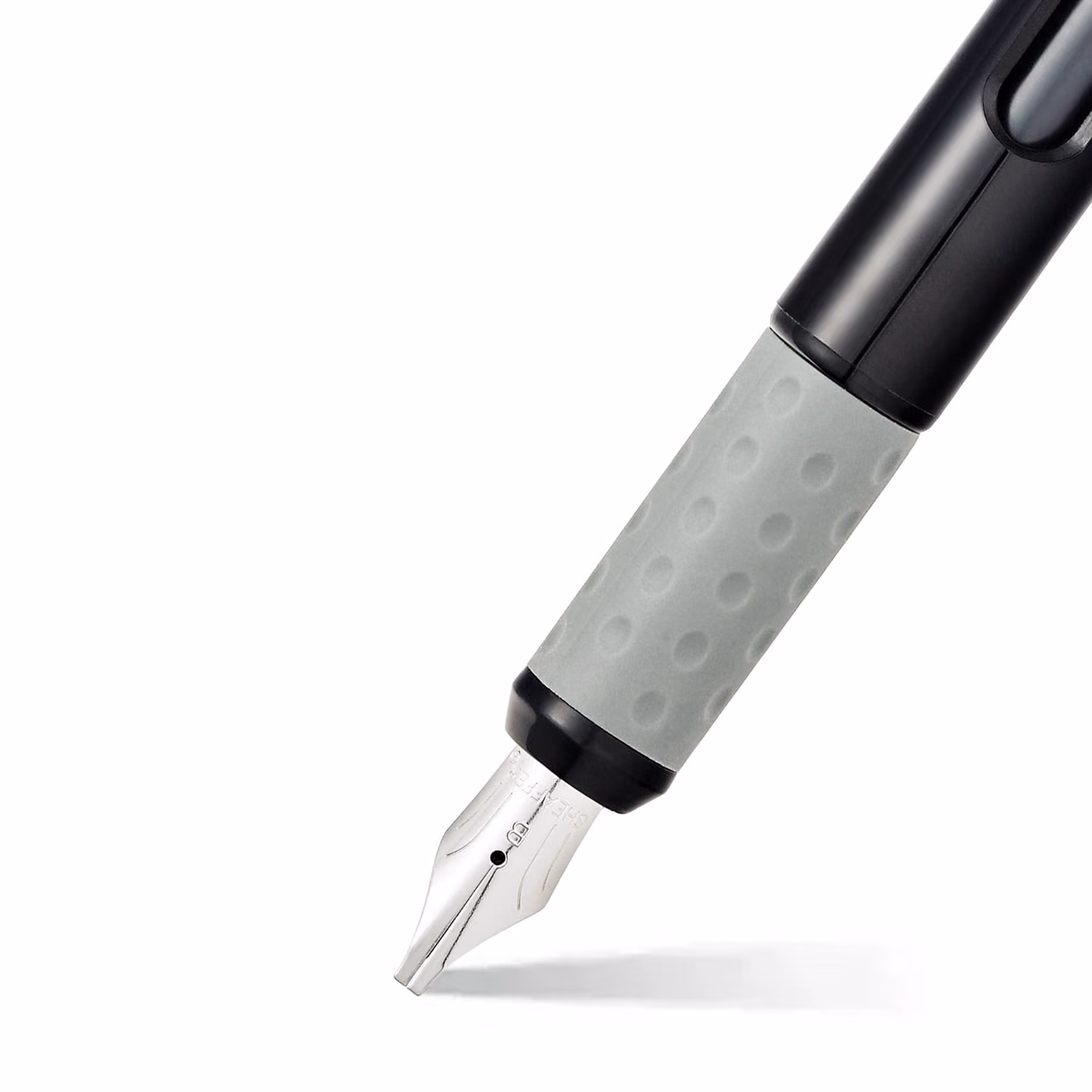 Custom Sheaffer Calligraphy Glossy Black barrel with cap and Matte Black trim Fountain Pen