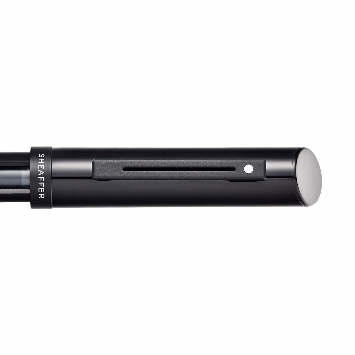 Custom Sheaffer Calligraphy Glossy Black barrel with cap and Matte Black trim Fountain Pen