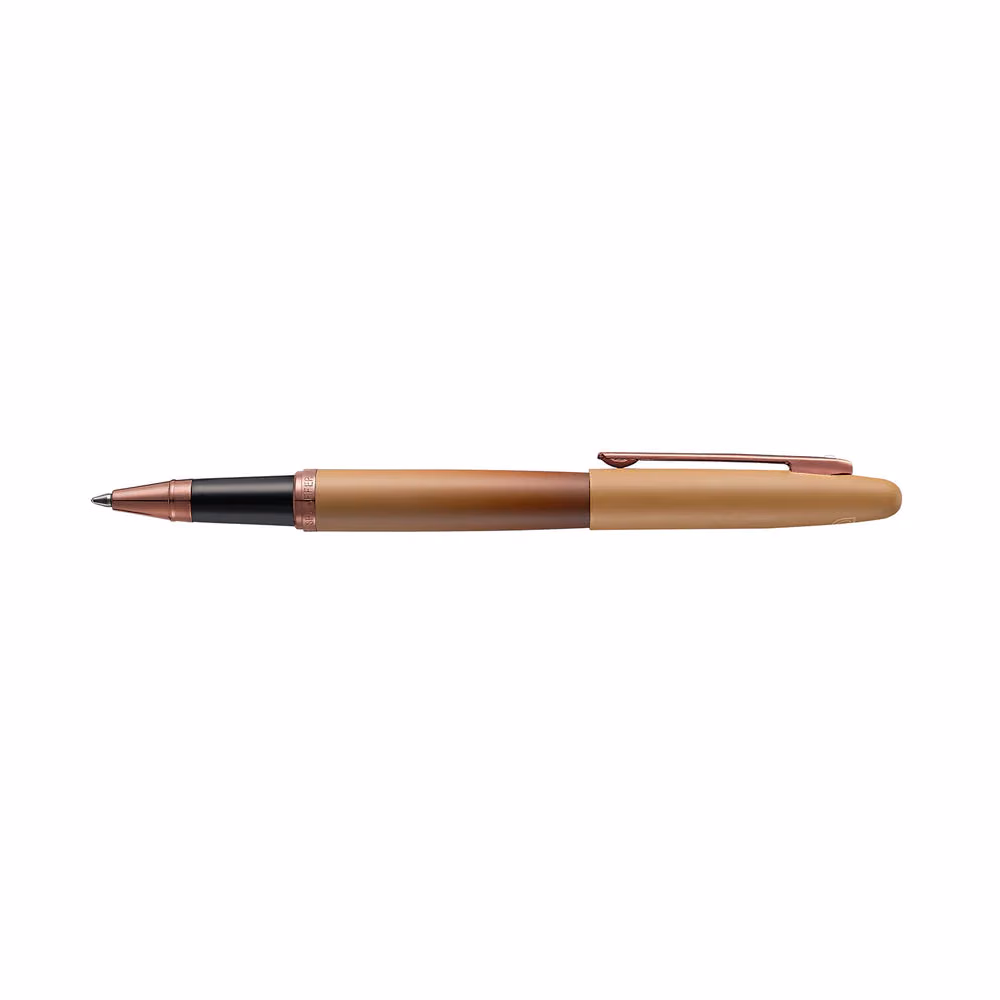 Custom Sheaffer VFM 9428 Coffee Edition Matt Brown Rollerball Pen with Regal Brown PVD Trims