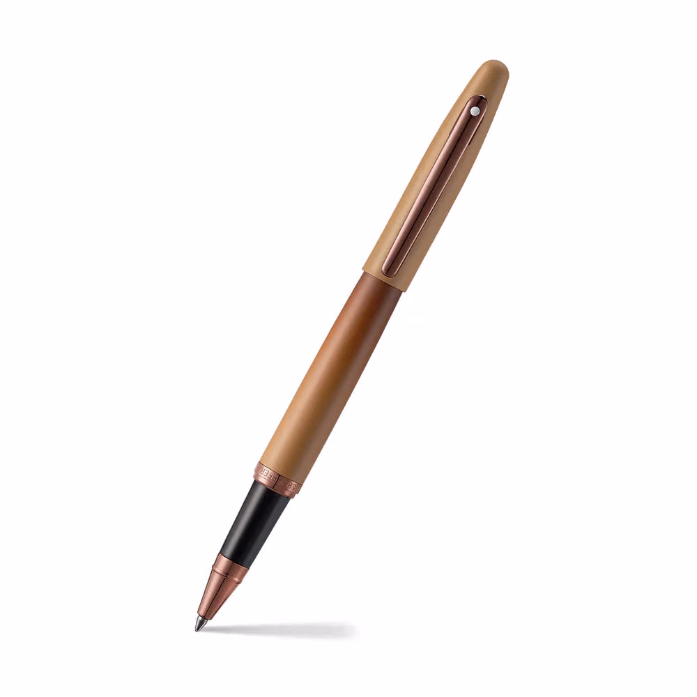 Custom Sheaffer VFM 9428 Coffee Edition Matt Brown Rollerball Pen with Regal Brown PVD Trims