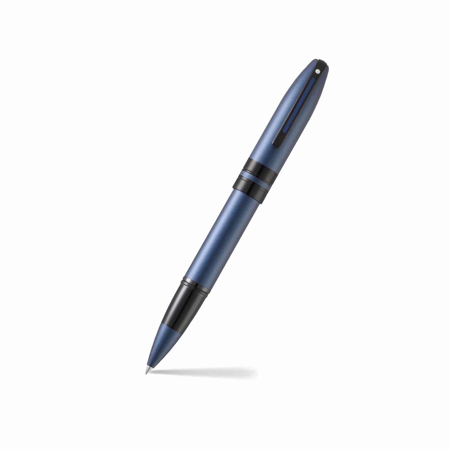 Custom Sheaffer ICON 9110 Metalic Blue Rollerball Pen With Gloss Black Trim