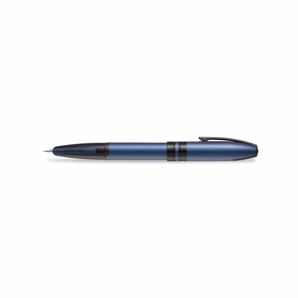 Custom Sheaffer ICON 9110 Metalic Blue Fountain Pen With Gloss Black Trim - Medium
