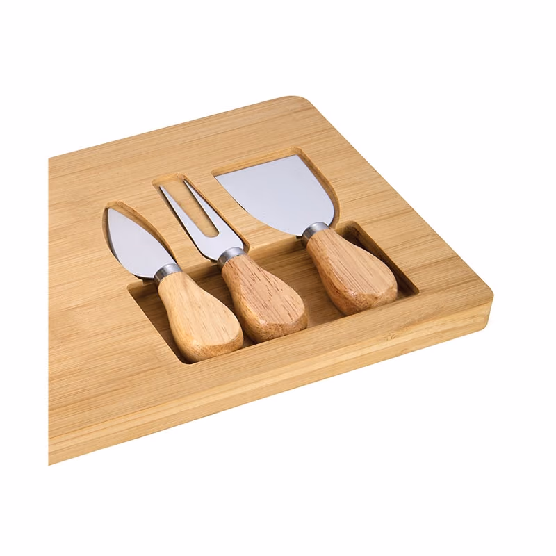 Custom Morrissey 4-Piece Bamboo Cheese Set