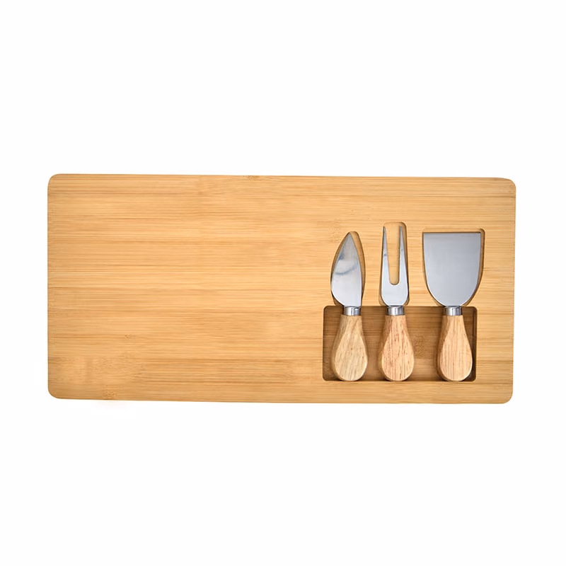Custom Morrissey 4-Piece Bamboo Cheese Set
